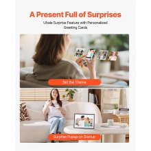 10.1 In Digital Picture Frame 32GB 1280x800 HD IPS Touchscreen Wi-Fi Photo Frame