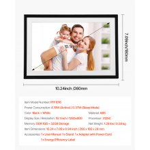 10.1 In Digital Picture Frame 32GB 1280x800 HD IPS Touchscreen Wi-Fi Photo Frame