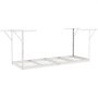 Prateleira de armazenamento de garagem suspensa VEVOR, 36 x 96 polegadas, prateleiras de armazenamento de teto de garagem, prateleiras de aço laminado a frio ajustáveis para serviço pesado para armazenamento de garagem, organização, capacidade de carga de 600 libras, 22''-40'', branco