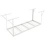 Prateleira de armazenamento de garagem suspensa VEVOR, 36 x 96 polegadas, prateleiras de armazenamento de teto de garagem, prateleiras de aço laminado a frio ajustáveis para serviço pesado para armazenamento de garagem, organização, capacidade de carga de 600 libras, 22''-40'', branco