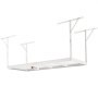 Prateleira de armazenamento de garagem suspensa VEVOR, 36 x 96 polegadas, prateleiras de armazenamento de teto de garagem, prateleiras de aço laminado a frio ajustáveis para serviço pesado para armazenamento de garagem, organização, capacidade de carga de 600 libras, 22''-40'', branco
