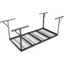 VEVOR overliggende garageopbevaringsstativ, 48x96 tommer garageloftsopbevaringsreoler, kraftige justerbare koldvalsede stålreoler til garageopbevaring, organisation, 600 lbs belastningskapacitet, 22''-40", sort