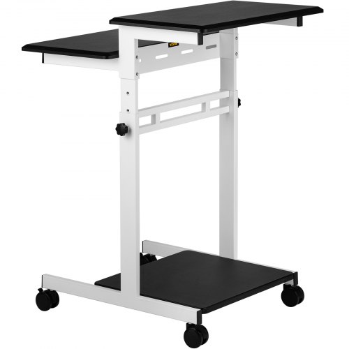 VEVOR Mobile Standing
Desk Rolling Laptop Desk Height Adjustable for Home Office