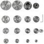 VEVOR 17 unids/set CJ0618 Torno Mini Engranajes de Torno Máquina de Corte de Metal Engranajes Torno Kit de Engranajes de Intercambio de Metal Mini Molino (17 piezas)