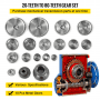 VEVOR 18pcs/Set CJ0618 Lathe Mini Lathe Gears Metal Cutting Machine Gears Lathe Gears Metal Exchange Gear (18pcs/Set)
