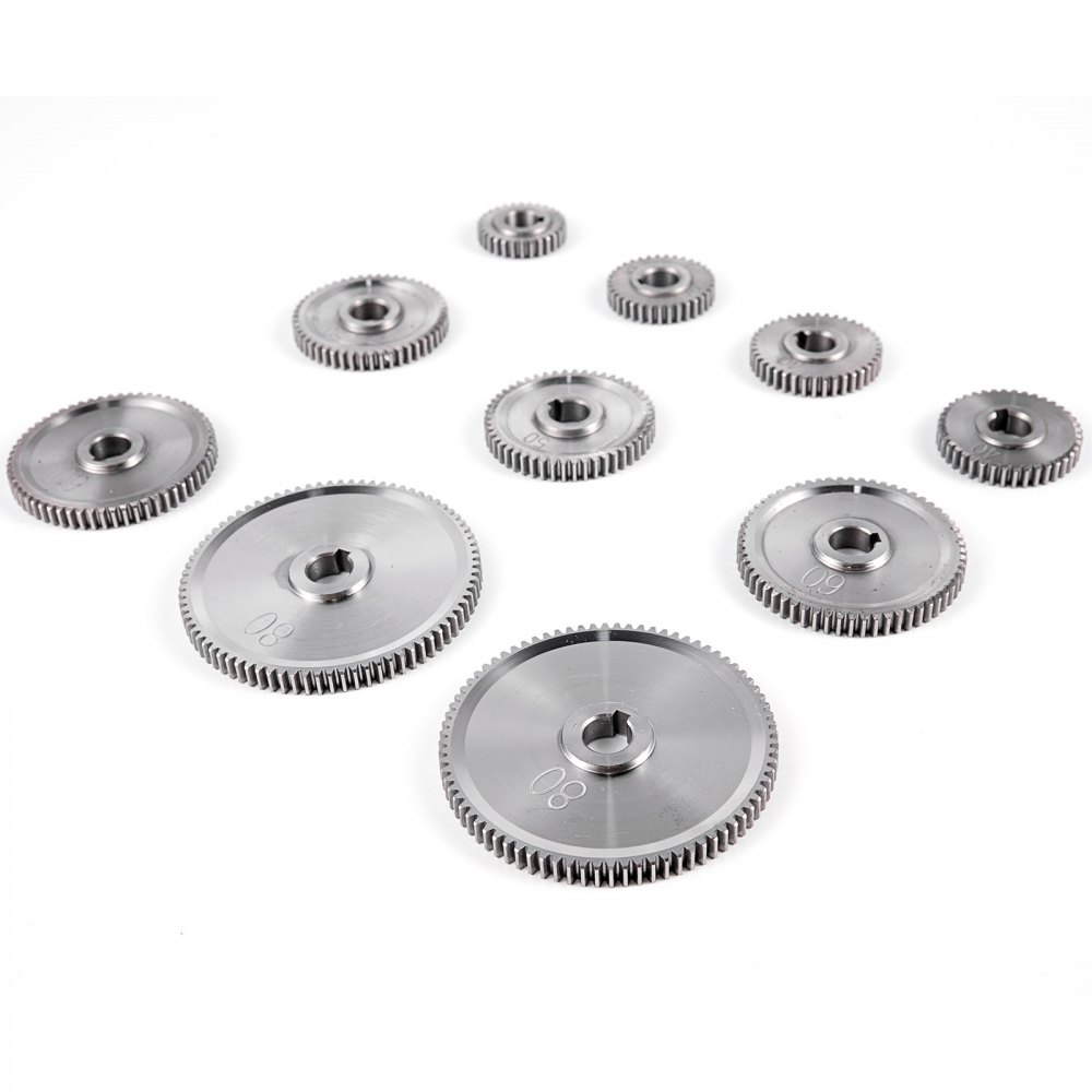 VEVOR 11PCS Metal Lathe Gears, Replacement Gears for Mini Lathes with Lathe Belt