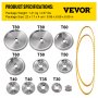 VEVOR 11PCS Metal Lathe Gears, Replacement Gears for Mini Lathes with Lathe Belt