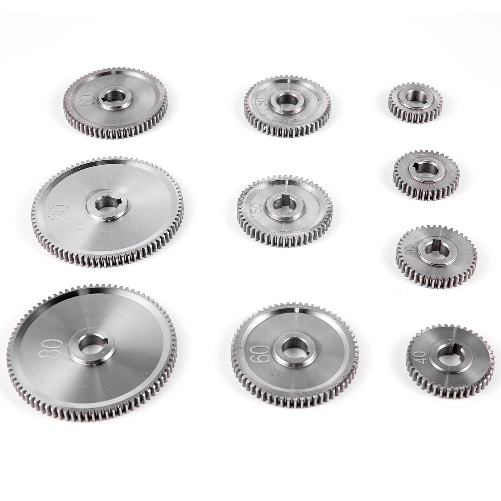 VEVOR 11PCS Metal Lathe Gears, Replacement Gears for Mini Lathes with Lathe Belt