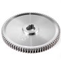 silver VEVOR mini lathe gear with 80 teeth.