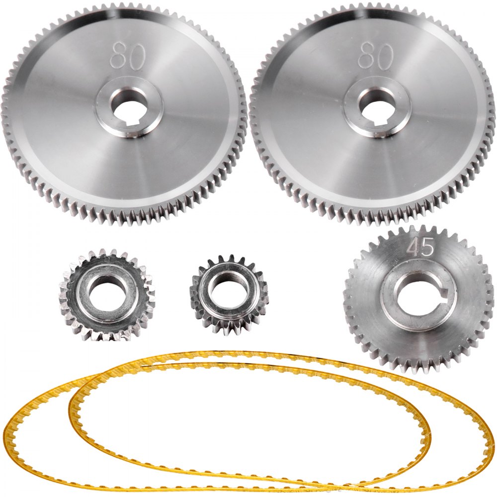 Vevor 5pcs Metal Lathe Gears, Change Gear For Mini Lathes And Milling Machines