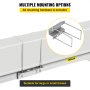 VEVOR Boat Trailer Guide-on, 60", 2PCS Galvanized Steel Trailer Post Guide on, with LED-lighted PVC Tube Covers, Mounting Hardware Included, for Ski Boat, Fishing Boat or Sailboat Trailer