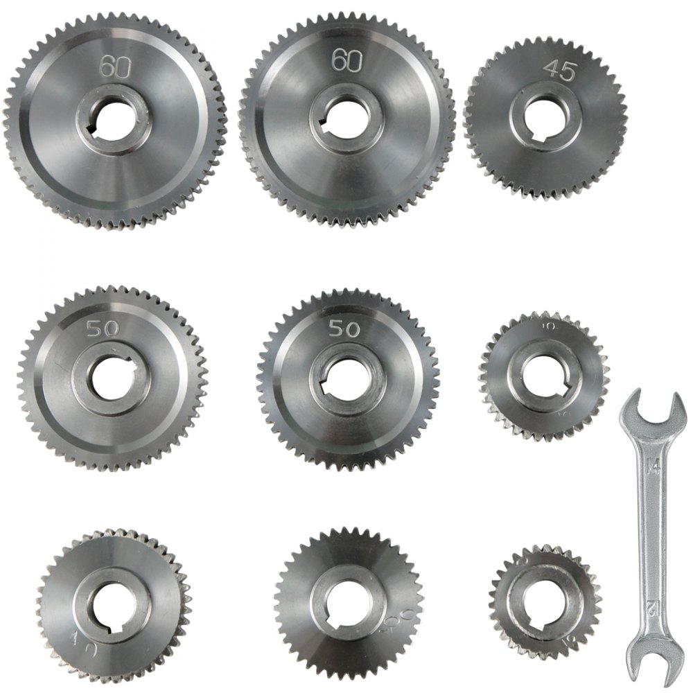 9pcs/set Mini Lathe Gears T30-T60 Metal Gear Mall Lathe Exchange Gear  CJ0618