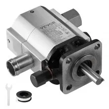 VEVOR Hydraulic Log Splitter Pump, 13GPM, 2 Stage 3000PSI Wood Log Splitter Pump, 1'' Inlet 1/2'' NPT Outlet 3600 RPM Aluminum Hydraulic Gear Pump, for Small Engine Mounting Log Splitters Snowplow