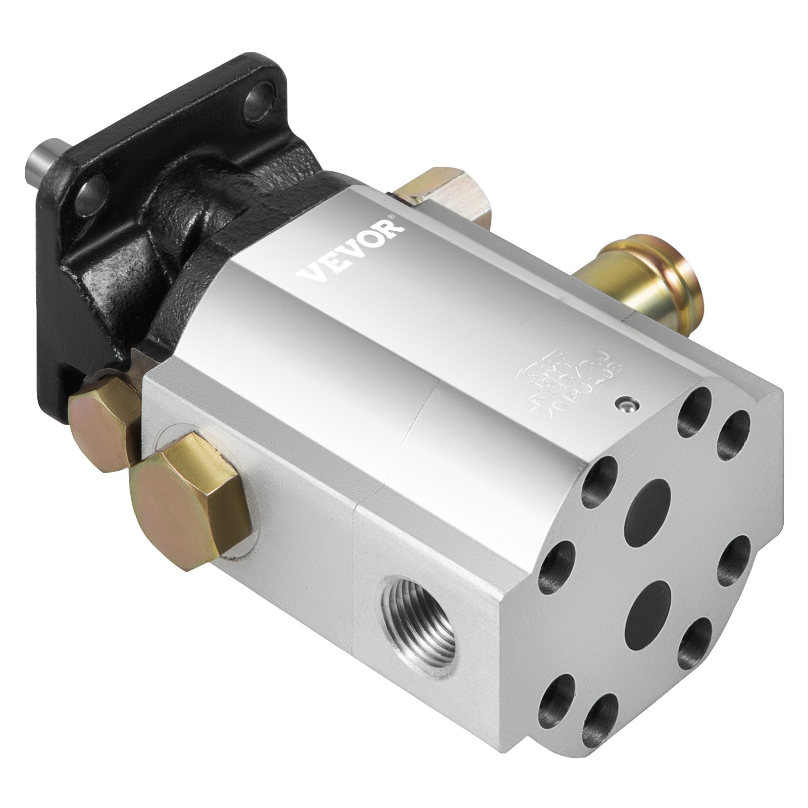 VEVOR Hydraulic Log Splitter Pump, 13GPM, 2 Stage 3000PSI Wood Log Splitter Pump, 1'' Inlet 1/2'' NPT Outlet 3600 RPM Aluminum Hydraulic Gear Pump, for Small Engine Mounting Log Splitters Snowplow