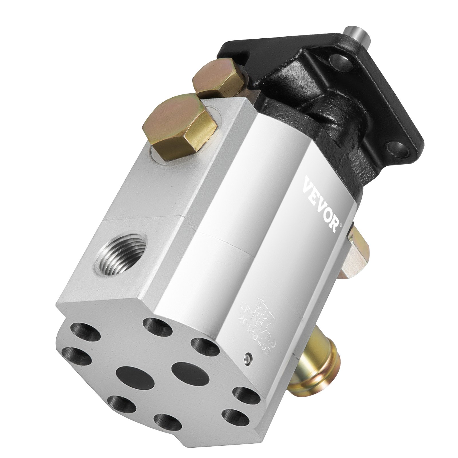VEVOR Hydraulic Log Splitter Pump, 13GPM, 2 Stage 3000PSI Wood Log Splitter Pump, 1'' Inlet 1/2'' NPT Outlet 3600 RPM Aluminum Hydraulic Gear Pump, for Small Engine Mounting Log Splitters Snowplow