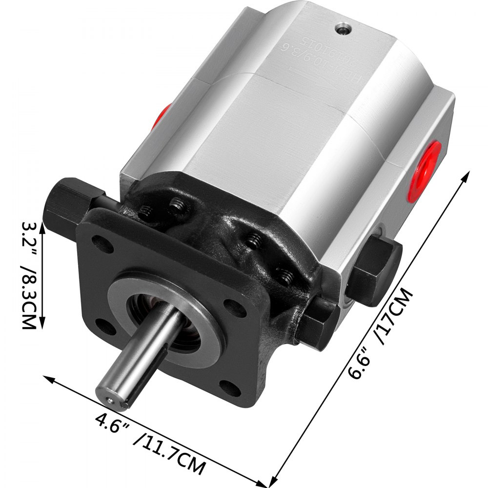 13 Gpm Hydraulic Log Splitter Pump Kit, 2 Stage Hi Lo Gear Pump, Logsplitter