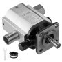 VEVOR hydraulic pump with steel casing and visible shaft, includes threaded fitting.