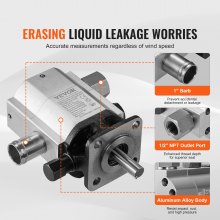 VEVOR Hydraulic Log Splitter Pump, 16GPM, 2 Stage 4000PSI Wood Log Splitter Pump, 1'' Inlet 1/2'' NPT Outlet 3600 RPM Aluminum Hydraulic Gear Pump, for Small Engine Mounting Log Splitters Snowplow
