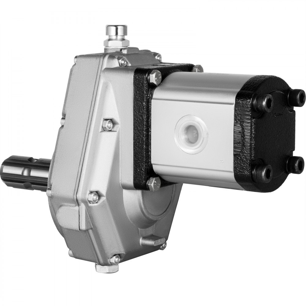 VEVOR PTO Pump 250 Bar Hydraulic PTO Pump 540rpm PTO Pumps with Gearbox Tractor Hydraulic Gear Pumps Tractor Gear Hydraulic Pumps with PTO Long Driver Shaft with Displacement 25ccm 53L for Tractor