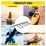VEVOR Vertical Surfboard Rack, 6 Rods Paddle Board Storage Rack, 45" Paddle Board Storage, 10 Protective Cases Paddle Board Wall Rack, Surfboard Rack for Wall with Steel Structure, Sup Rack w/ Mat