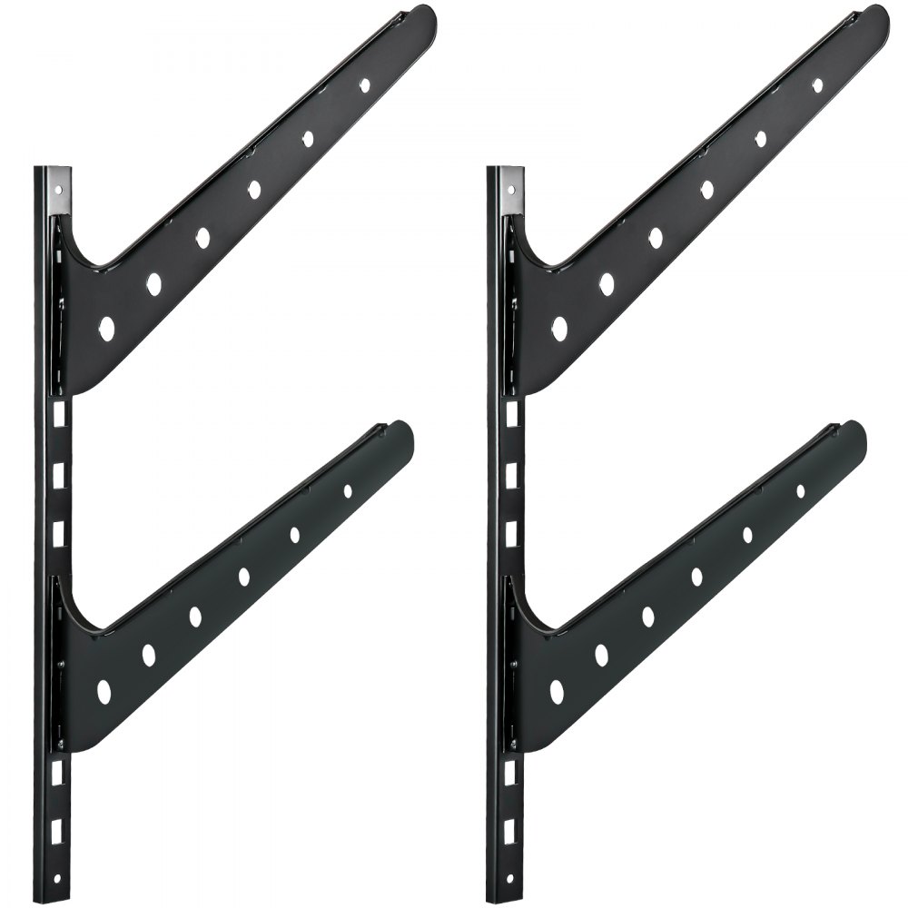 VEVOR Estante para tablas de surf, estante para tablas de wakeboard de 2 niveles, estante para tablas de surf con capacidad de 50 libras para pared, soporte de pared para tablas de surf con capacidad para 2 tablas, estante de pared ajustable para tablas de surf con estructura de acero, soporte horizontal para tablas de surf