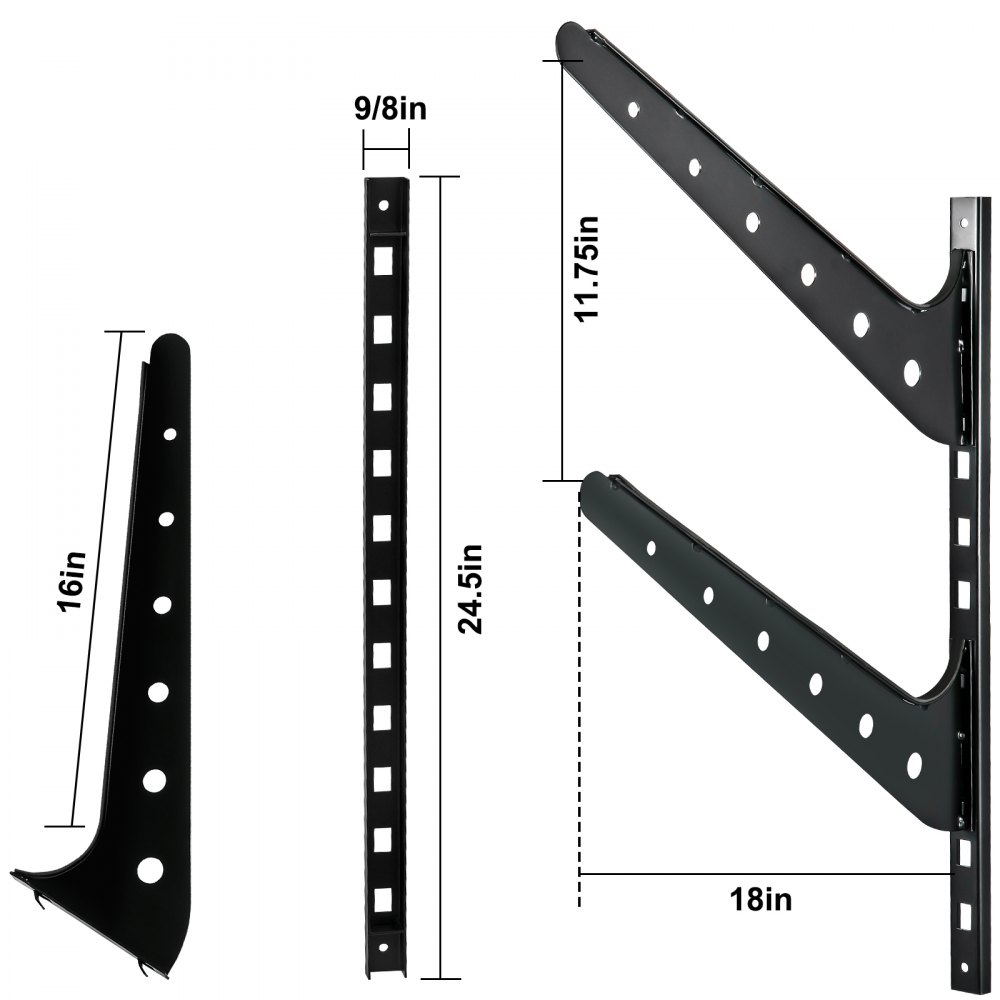 VEVOR Estante para tablas de surf, estante para tablas de wakeboard de 2 niveles, estante para tablas de surf con capacidad de 50 libras para pared, soporte de pared para tablas de surf con capacidad para 2 tablas, estante de pared ajustable para tablas de surf con estructura de acero, soporte horizontal para tablas de surf