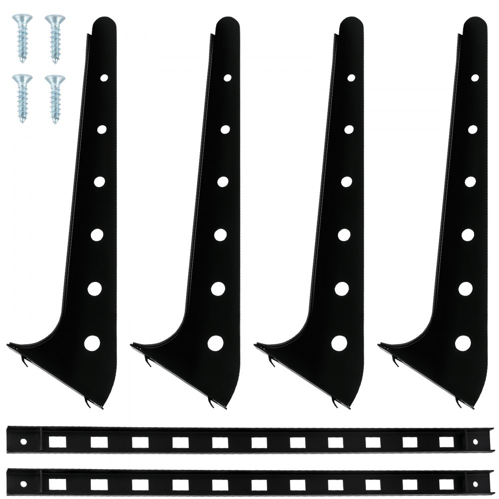 VEVOR Estante para tablas de surf, estante para tablas de wakeboard de 2 niveles, estante para tablas de surf con capacidad de 50 libras para pared, soporte de pared para tablas de surf con capacidad para 2 tablas, estante de pared ajustable para tablas de surf con estructura de acero, soporte horizontal para tablas de surf
