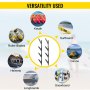 VEVOR Surfboard Rack, 4 Tiers Wakeboard Rack, 50lbs Capacity Surfboard Rack for Wall, Surfboard Wall Mount Holds 4 Boards, Adjustable Surfboard Wall Rack w/ Steel Structure, Horizontal Surfboard Stand