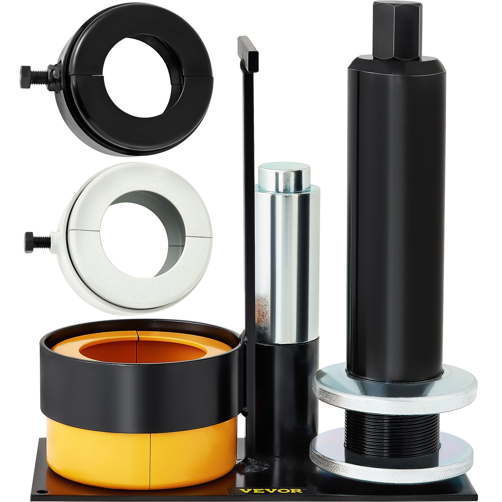 VEVOR Carrier & Pinion Bearing Puller, Compatible with Dana 30,40,50,60,70, 80, Ford 10.25\" Bearings, Pinion Puller Tool with 3 Clamshells, 45# Steel Clamshell Bearing Puller for Auto Repair