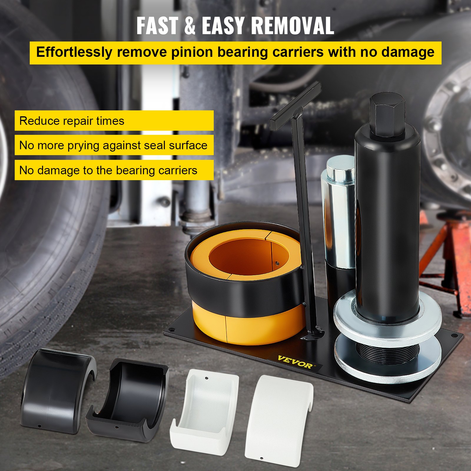 VEVOR carrier &amp; pinion bearing puller for fast and easy removal without damage.