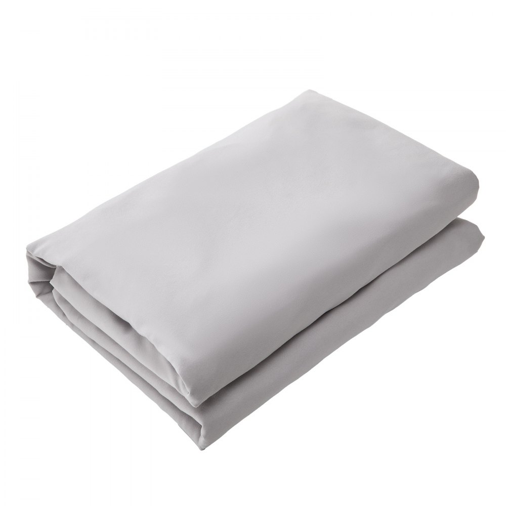 VEVOR Fitted Sheet, 1 Set of 2 Pieces, Twin Size Elastic Fitted Sheet with High-Quality Microfiber, Wear-Resistant & Breathable Twin Fitted Sheet with Single-Sided Brushing, Fit for 15 in Mattress