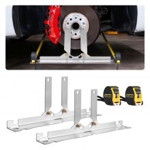 VEVOR Wheel Alignment Tool, 2 PCS Stainless Steel Heavy Duty Toe Alignment Plates with 2 Measuring Tapes, Accurate Automotive Wheel Tools for Home Use, Compatible with Cars, Trucks, SUVs, and Vehicle