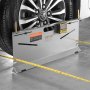 Herramienta de alineación de ruedas VEVOR, paquete de 2 placas de convergencia, calibre de inclinación/avance/convergencia con precisión de 0,1°, placa de acero inoxidable, ranuras magnéticas y 6 varillas de alineación, incluye 2 cintas métricas y tabla de conversión.