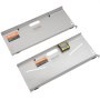 Herramienta de alineación de ruedas VEVOR, paquete de 2 placas de convergencia, calibre de inclinación/avance/convergencia con precisión de 0,1°, placa de acero inoxidable, ranuras magnéticas y 6 varillas de alineación, incluye 2 cintas métricas y tabla de conversión.