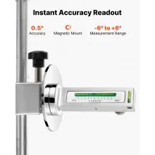 VEVOR Wheel Clamp & Magnetic Adapter, 2 PCS Aluminum Alloy Wheel Alignment Tool for Precise Camber Gauge, Fits 11-25 Inch Rims, Universal Magnetic Gauge Tire Repair Tool for Car Truck SUV Motorcycle
