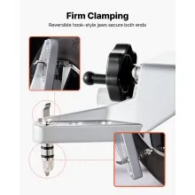 VEVOR Wheel Clamp & Magnetic Adapter, 2 PCS Aluminum Alloy Wheel Alignment Tool for Precise Camber Gauge, Fits 11-25 Inch Rims, Universal Magnetic Gauge Tire Repair Tool for Car Truck SUV Motorcycle
