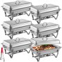 Chafing Dish Set 6 Packs Of 9l Chafer Dish Buffet Catering Food Warmer Pans Tray