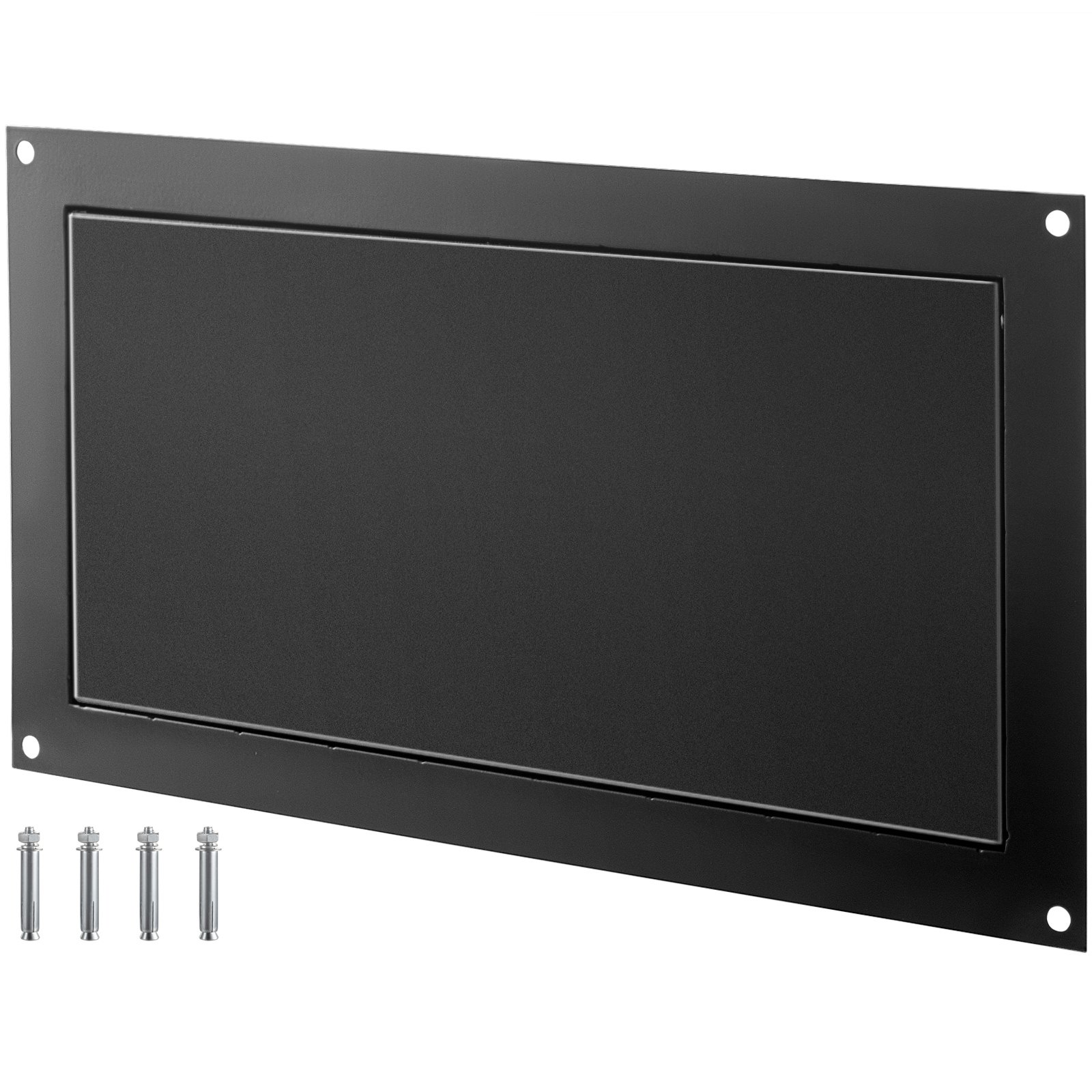 VEVOR Crawl Space Flood Vent 8" Height x 16" Width Foundation Flood Vent to Reduce Foundation Damage and Flood Risk, Black, Wall Mounted Flood Vent, for Crawl Spaces, Garages & Full Height Enclosures