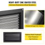 VEVOR Crawl Space Flood Vent 8" Height x 16" Width Foundation Flood Vent to Reduce Foundation Damage and Flood Risk, Black, Wall Mounted Flood Vent, for Crawl Spaces, Garages & Full Height Enclosures