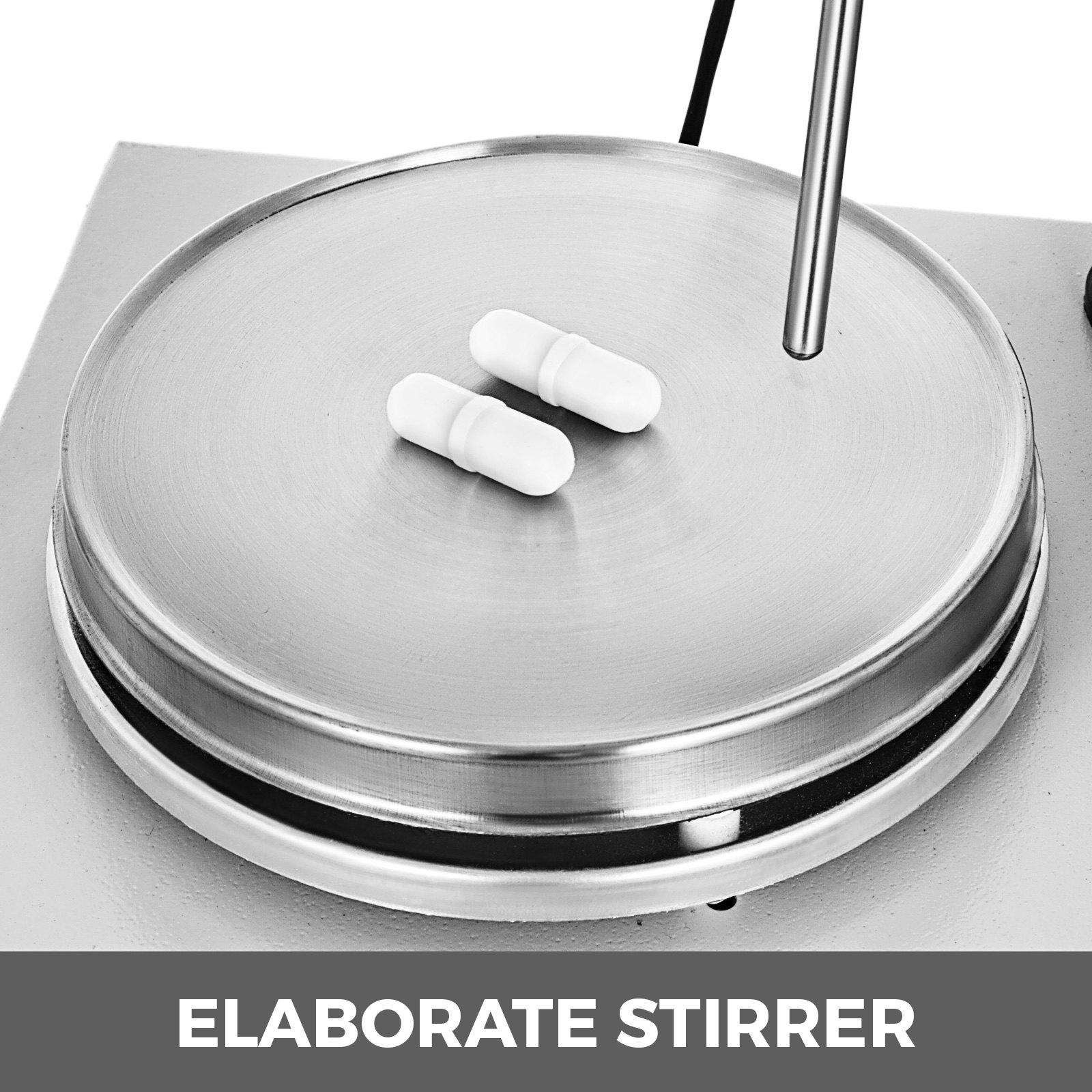 2 Heads Magnetic Stirrer Hot Plate Digital Heating Mixer Dual Controls 2*20w