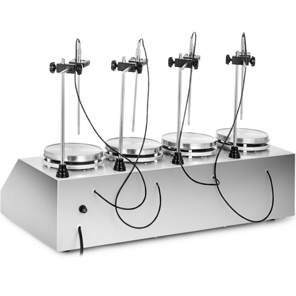 4 Heads Multi Unit Digital Thermostatic Magnetic Stirrer Hotplate Mixer 220v