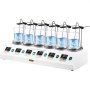 6 Multi-unit Magnetic Stirrer Heating Plate Digital Mixer Heating Plate Control