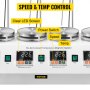 6 Heads Multi Unit Digital Thermostatic Magnetic Stirrer Hotplate Mixer 220v