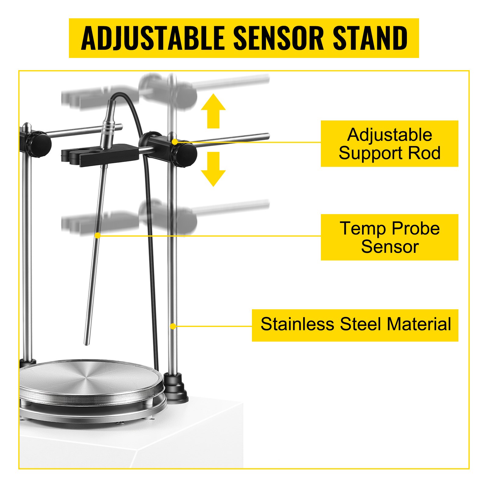 6 Heads Multi Unit Digital Thermostatic Magnetic Stirrer Hotplate Mixer 220v