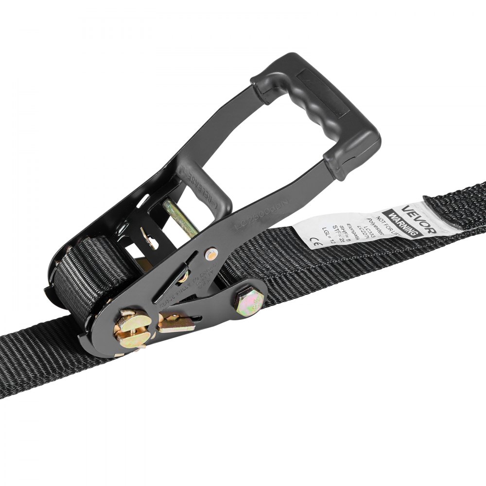 VEVOR Wheel Chock Tie-Down Kit, Tire-Style Trailer Tie Down Strap, Car Tie Down Kit with Flat Hook, Break Strength 4540 kg & Working Load 1512 kg Motorcycle Tie-Down System for ATVs, SUVs, Trailers