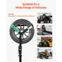 VEVOR Wheel Chock Tie-Down Kit, Tire-Style Tow Dolly Strap, Car Tie Down Kit with Heavy-Duty Hook, Break Strength 4540 kg & Working Load 1512 kg Motorcycle Tie-Down System for ATV, SUV, Trailer