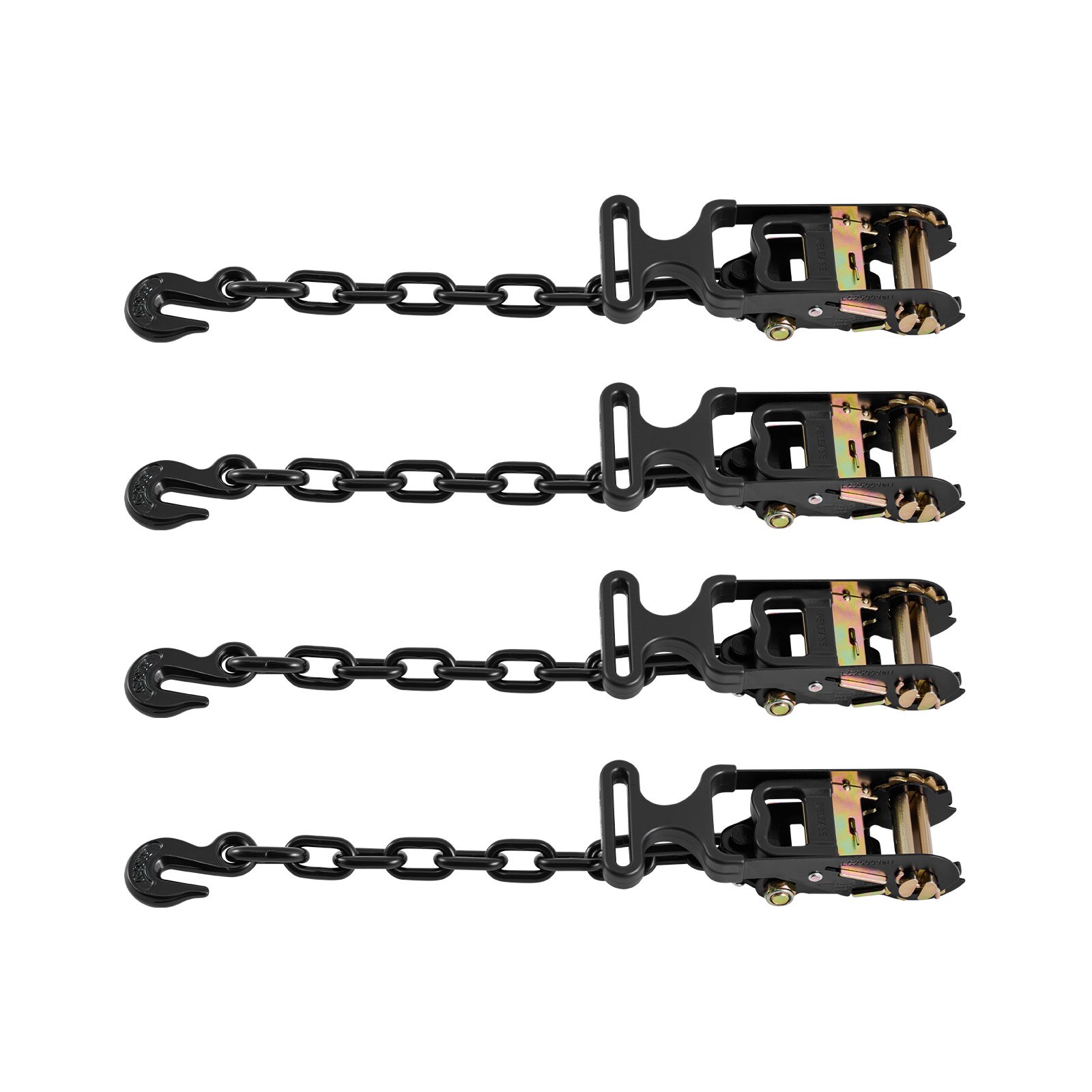 VEVOR Wheel Chock Tie-Down Kit, Tire-Style Tow Dolly Strap, Car Tie Down Kit with Heavy-Duty Hook, Break Strength 10009 lbs & Working Load 3333 lbs Motorcycle Tie-Down System for ATV, SUV, Trailer