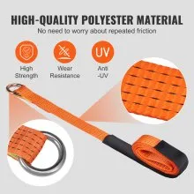 VEVOR Ratchet Tie Down Straps Kit, 2" x 120" Tire Straps, 5512 LBS Working Load, 11023 LBS Breaking Strength, Car Tie Down Straps with Snap Hooks for Passenger Car, Truck, Trailer, 4-Pack