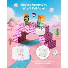 VEVOR Magnetic Blocks 100 PCS Princess Castle Set STEM Montessori Sensory Toys