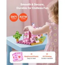 VEVOR Magnetic Blocks 100 PCS Princess Castle Set STEM Montessori Sensory Toys